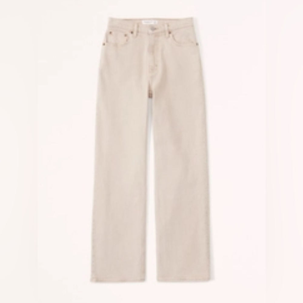 Abercrombie & Fitch | High Rise 90s Relaxed Jean | Size 28 | Color Oat